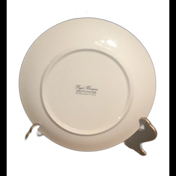 1 Dinner Plate and 1 Salad Plate from Royal Bouquet by Tabletops Unlimited - Picture 4 of 5